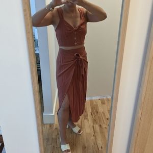 Pinkyotto |Bacio 2-piece Coord Set Rust